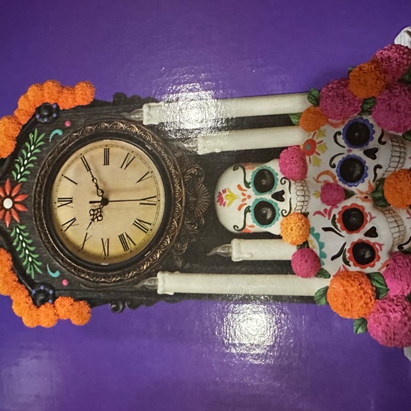 Skull dawn of the dead large clock that lights up - Picture 1 of 6